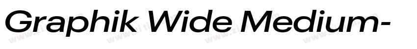 Graphik Wide Medium字体转换